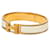 White Hermès Narrow Enamel Clic H Bracelet PM  - view 2