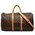 Borsa da viaggio marrone Louis Vuitton Monogram Keepall Bandouliere 50