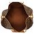 Borsa da viaggio marrone Louis Vuitton Monogram Keepall Bandouliere 50 - vista 4