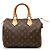 Borsa Boston Louis Vuitton Monogram Speedy 25 marrone