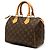Borsa Boston Louis Vuitton Monogram Speedy 25 marrone - vista 2