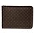 Cartella Louis Vuitton Monogram Poche Documents Portfolio Marrone