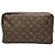 Pochette de toilette Louis Vuitton Monogram marron 28 Clutch Bag