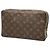 Pochette de toilette Louis Vuitton Monogram marron 28 Clutch Bag - vue 2