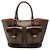 Borsa Tote Louis Vuitton Damier Ebene Manosque GM marrone