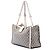 Tote Gucci Medium GG Supreme Padlock beige - vista 2