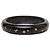 Bracciale rigido Louis Vuitton Monogram Tiger Wood ottone Sylvania Nero - vista 2