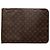 Pasta Executiva Louis Vuitton Monogram Poche Documents Portfolio Marrom