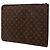 Pasta Executiva Louis Vuitton Monogram Poche Documents Portfolio Marrom - vista 2