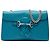 Borsa a tracolla Gucci Medium Microguccissima Emily blu