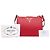 Borsa a tracolla Red Prada Saffiano e City Calf Light Frame Rosso - vista 7