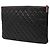 Clutch O Case Chanel Large in Caviar Trapuntato Nero - vista 2