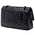 Borsa a Spalla Chanel Medium Classic Chevron Lambskin So Black Double Flap Nero - vista 2