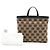 Tote in tela Anagram beige LOEWE - vista 8