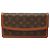 Clutch Louis Vuitton Monogram Pochette Dame PM marrón Castaño