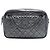 Camera Borsa a tracolla Chanel Reissue 2.55 Medium in pelle di vitello trapuntata metallizzata argento Grigio