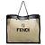 Brauner Fendi Mesh-Tote