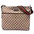 Borsa a tracolla Gucci GG Canvas Web beige