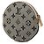 Mini monedero redondo Louis Vuitton Monogram Mini Lin gris - vista 2