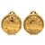 Orecchini a clip rotondi 31 Rue Cambon placcati oro Chanel Gold D'oro