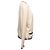 Vintage Beige & Schwarz Chanel Cashmere Cardigan mit offenem Front Verschluss Größe FR 42 - Ansicht 3