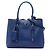 Borsa Tote Saffiano Soft Shopping Convertible blu Prada