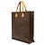 Borsa Tote Louis Vuitton Monogram Sac Plat marrone - vista 2