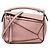 Mini borsa Puzzle in pelle di vitello rosa LOEWE