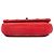Borsa a tracolla Chanel Small Nubuck Diamond Stitch Chain Flap Rossa Rosso - vista 3