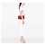 Borsa a tracolla Chanel Small Nubuck Diamond Stitch Chain Flap Rossa Rosso - vista 6