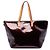 Borsa Tote Louis Vuitton Monogram Vernis Bellevue GM Viola Porpora