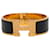 Pulseira Hermès Wide Enamel Clic Clac H GM preta Preto  - vista 1
