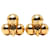 Orecchini a clip Chanel CC sfere placcate oro D'oro - vista 2