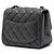 Borsa a tracolla Chanel Mini Square Classic in pelle di agnello, grigio - vista 2