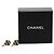Orecchini a lobo rotondi CC in ottone e resina nera Chanel Nero - vista 4