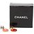 Chanel CC Gold Plated Enamel Star Hängeohrringe mit Stecker Golden - Ansicht 4
