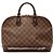 Borsa Louis Vuitton Damier Ebene Alma PM marrone