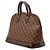 Borsa Louis Vuitton Damier Ebene Alma PM marrone - vista 2