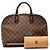 Borsa Louis Vuitton Damier Ebene Alma PM marrone - vista 8