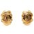Orecchini a clip ovali Chanel CC placcati oro D'oro