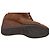Botas altas de shearling con cuña marrón Miu Miu Talla 37.5 Castaño - vista 5