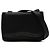 Mini borsa a tracolla Chanel Black Satin con perline Nero