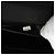 Mini borsa a tracolla Chanel Black Satin con perline Nero - vista 6