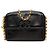 Camera Borsa a tracolla Chanel CC Caviar nera con tasca anteriore e catena Bijoux Nero