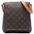 Borsa a tracolla marrone Louis Vuitton Monogram Musette Salsa PM Short Strap