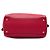 Borsa Tote Convertibile con Zip in Vitello Daino Rosso Prada - vista 3