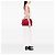 Borsa Tote Convertibile con Zip in Vitello Daino Rosso Prada - vista 6
