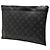 Pochette GM Louis Vuitton Monogram Eclipse Discovery nera - Clutch Nero - vista 2