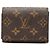 Tarjetero sobre Louis Vuitton Monogram marrón Castaño