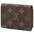 Tarjetero sobre Louis Vuitton Monogram marrón Castaño - vista 2